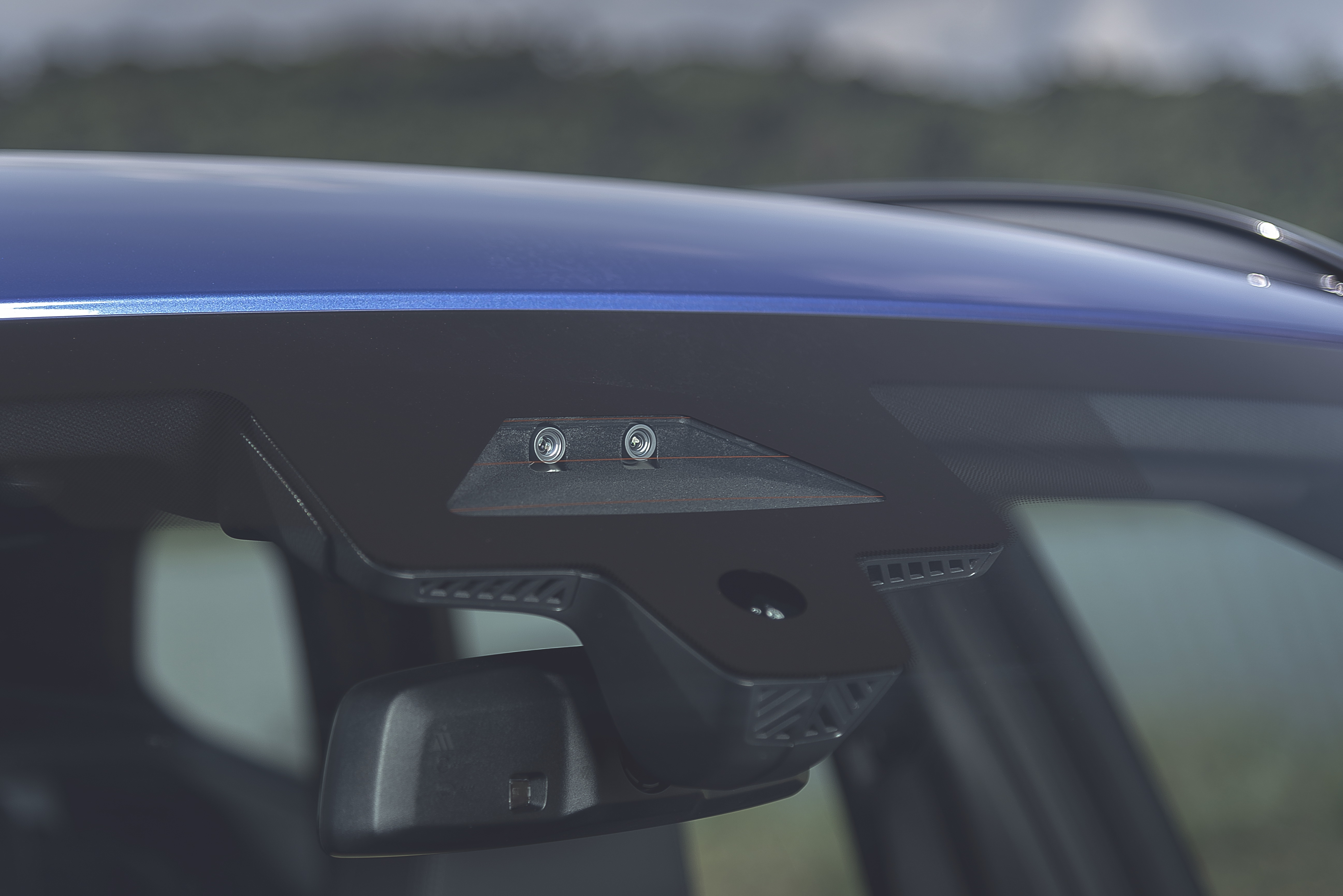 Automotive ADAS camera sensor system on vehicle windshield